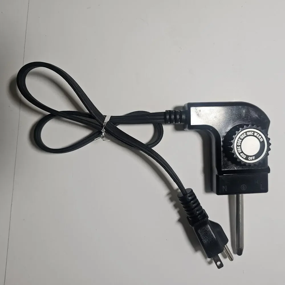 Adjustable Thermostat Power Probe Cord Smokers & Electric Griddles